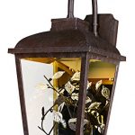 Maxim-53504CLAE-Arbor-LED-1-Light-Outdoor-Wall-Lantern-Adobe-Finish-Clear-Glass-PCB-LED-Bulb-26W-Max-Wet-Safety-Rating-2700K-Color-Temp-Shade-Material-1760-Rated-Lumens-0