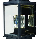 Maxim-53526CLGBK-Mandeville-LED-2-Light-Outdoor-Wall-Lantern-Galaxy-Black-Finish-Clear-Glass-PCB-LED-Bulb-60W-Max-Dry-Safety-Rating-Standard-Dimmable-Shade-Material-2016-Rated-Lumens-0