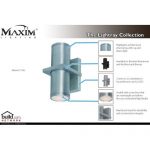 Maxim-6117AL-Lightray-2-Light-Wall-Sconce-Brushed-Aluminum-Finish-Glass-R30-MB-Incandescent-Bulb-40W-Max-Dry-Safety-Rating-Shade-Material-Rated-Lumens-0-1