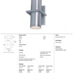 Maxim-Lighting-86117AL-Outdoor-Mount-Lightray-LED-2-Light-Wall-Sconce-Unfinished-0