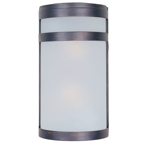 Maxim 86006FTOI Arc EE 2-Light Outdoor Wall Sconce Lantern, Oil Rubbed ...