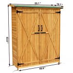 Mcombo-Outdoor-Wooden-Storage-Shed-Utility-Tools-Organizer-Garden-Lawn-w-Lockable-Double-Doors-1400-0-2