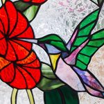 Mexicolour-Humming-bird-Stained-Glass-Leaded-Tiffany-Style-Garden-Home-Window-Panel-Handcrafted-Sun-Catcher-0-0