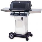 Mhp-Gas-Grills-W3g4dd-Propane-Gas-Grill-W-Searmagic-Grids-On-Stainless-Cart-0