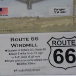 Mini-17-Inch-Made-in-the-USA-Windmill-galvanized-Steel-Black-White-Trim-Route-66-Tail-0-1