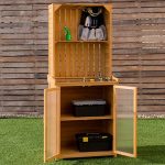 Modern-Wooden-Potting-Bench-Outdoor-Storage-Cabinet-0-2