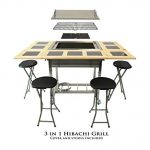 My-Hibachi-BBQ-HBC1B-Outdoor-3-in-1-Sit-Around-Propane-wFlat-Top-Teppanyaki-Griddle-BBQ-Rack-Cast-Iron-Portable-for-Tailgating-Grill-0