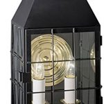 NORWELL-1093-BL-CL-American-Heritage-Wall-Fixture-Lamp-Black-Finish-0