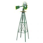 New-8FT-Green-Metal-Windmill-Yard-Garden-Decoration-Weather-Rust-Resistant-Wind-Mill-0