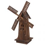 Nova-Microdermabrasion-34-Wooden-Dutch-Windmill-for-Garden-Yard-Classic-Old-Decorative-Windmill-Brown-0