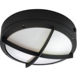 Nuvo-Lighting-Two-Light-Hudson-Small-Round-WallCeiling-Fixture-with-White-Lexan-and-Photocell-0