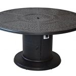 Outdoor-Grill-Table-Propane-Fire-Pit-60-Round-Dining-Cast-Aluminmum-Patio-Furniture-0