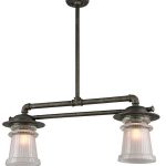 Outdoor-Pendant-2-Light-with-Charred-Zinc-Finish-Solid-Aluminum-Material-Medium-11-inch-Wide-200-Watts-0