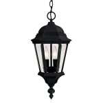 Outdoor-Pendant-2-Light-with-Textured-Black-Finish-Candelabra-Bulbs-9-inch-80-Watts-0