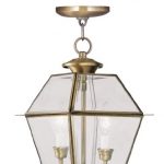 Outdoor-Pendants-2-Light-with-Clear-Beveled-Glass-Antique-Brass-Size-9-in-120-Watts-World-of-Crystal-0