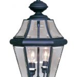 Outdoor-Pendants-2-Light-with-Clear-Beveled-Glass-Black-Finish-Size-10-in-120-Watts-World-of-Crystal-0