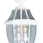 Outdoor-Pendants-2-Light-with-Clear-Beveled-Glass-White-Size-11-in-120-Watts-World-of-Crystal-0