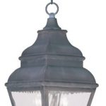 Outdoor-Pendants-2-Light-with-Clear-Water-Glass-Charcoal-Size-8-in-120-Watts-World-of-Crystal-0
