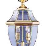 Outdoor-Post-2-Light-With-Clear-Beveled-Solid-Polished-Brass-size-105-in-120-Watts-World-of-Crystal-0