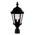 Outdoor-Post-2-Light-with-Textured-Black-Finish-Candelabra-Bulbs-9-inch-120-Watts-0
