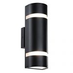 Outdoor-Wall-Light-in-D-Shape-with-Aluminum-Modern-Wall-Sconce-Black-Water-Proof-Wall-Mount-Light-Suitable-for-Garden-Patio-XiNBEi-Lighting-XB-W1112-BK-0