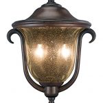 Outdoor-Wall-Sconces-2-Light-with-Burnished-Bronze-Finish-Candelabra-Base-Bulb-13-inch-80-Watts-0