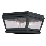 Outdoor-Wall-Sconces-2-Light-with-Charcoal-Clear-Water-Glass-Candelabra-Base-8-inch-120-Watts-World-of-Crystal-0