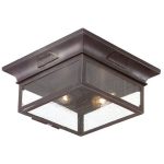 Outdoor-Wall-Sconces-2-Light-with-Old-Bronze-Finish-Hand-Forged-Iron-Material-Medium-13-inch-Wide-120-Watts-0