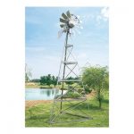Outdoor-Water-Solutions-AWS0011-12-Feet-Galvanized-3-Legged-Aeration-System-Windmill-0