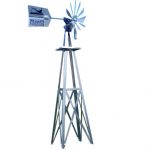 Outdoor-Water-Solutions-BYW0117-Small-Pheasants-Forever-Galvanized-Backyard-Windmill-0