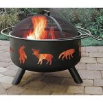 Patio-Fire-Pit-with-Cooking-Grate-24-in-Featuring-an-Artistic-Wildlife-Cutouts-Sturdy-Steel-Construction-in-Black-Finish-0-0