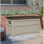 Patio-Furniture-Deck-Box-Premium-Suncast-Outdoor-Storage-73-Gallon-Resin-Waterproof-Contemporary-With-Wheels-Weatherproof-Design-0