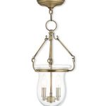 Pendants-2-Light-with-Antique-Brass-Finish-Candelabra-10-inch-120-Watts-World-of-Crystal-0
