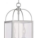 Pendants-Porch-2-Light-with-Clear-Glass-Brushed-Nickel-Size-8-in-120-Watts-World-of-Crystal-0