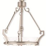 Pendants-Porch-2-Light-with-Hand-Crafted-Seeded-Glass-Brushed-Nickel-Size-11-in-120-Watts-World-of-Crystal-0