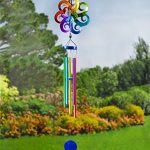 Plow-Hearth-54487-Large-Hanging-Solar-Spinner-Wind-Chimes-Multicolored-0