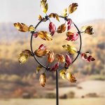 Plow-Hearth-54992-Fall-Leaves-Jubilee-Garden-Wind-Spinner-Gold-Red-and-Orange-0