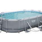 Power-Steel-16-x-10-x-42-Oval-Frame-Swimming-Pool-Set-with-Filter-Pump-Ground-Cloth-Pool-Cover-and-Ladder-0