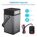 Powerextra-Portable-Inverter-Generator-Battery-Back-55Wh-15000mAhPower-Source-Station-DC-10V20V-with-Dual-USB-Charger-for-BlackDecker-18V-and-20V-tools-Smart-phone-iPad-Tablet-Laptop-and-More-0-0