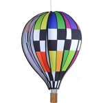 Premier-Kites-22-in-Hot-Air-Balloon-Checkered-Rainbow-0