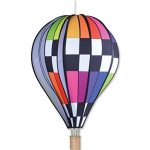 Premier-Kites-26-in-Hot-Air-Balloon-Checkered-Rainbow-0