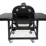 Primo-Oval-XL-400-Ceramic-Smoker-Grill-On-Cart-with-1-Piece-Island-Top-0