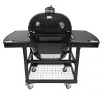 Primo-Oval-XL-400-Ceramic-Smoker-Grill-On-Cart-with-1-Piece-Jack-Daniels-Island-Top-0