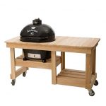 Primo-Oval-XL-400-Ceramic-Smoker-Grill-On-Cypress-Counter-Top-Table-Jack-Daniels-Edition-0