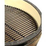 Primo-Round-LG-280-Ceramic-Smoker-Grill-On-Cypress-Table-0-2