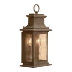 Provincial-Aged-Copper-2-Light-14-Inch-Tall-Outdoor-Wall-Sconce-0-0