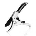 Pruning-Shears-DIKI-Less-Effort-Pulley-Design-Anti-Slip-Rubber-Handles-Safe-Locking-Mechanism-Long-Lasting-Sharpness-Hand-Garden-Clippers-Scissors-Perfect-for-Hedges-Tree-Branches-Black-and-Silver-0