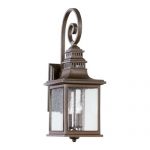 Quorum-International-7043-2-86-Wall-Lanterns-with-Clear-Seeded-Glass-Shades-Oiled-Bronze-0