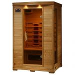 Radiant-Saunas-BSA2406-FAR-Infrared-Hemlock-Sauna-Room-with-5-Heaters-Chromotherapy-Lighting-Air-Purifier-and-Audio-System-1-2-Person-0