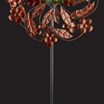 Red-Carpet-Studios-34439-Outdoor-Dcor-Wind-Spinner-Solar-Metal-Garden-Stake-Flowers-and-Leaves-0-0